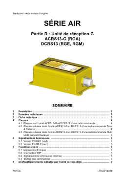 Autec s.r.l. OQA-RGMKA00M Tranceiverunit Manuel utilisateur