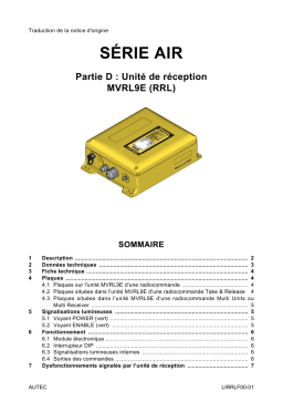 Autec s.r.l. OQA-RRLPA00M Transceiverunit Manuel utilisateur