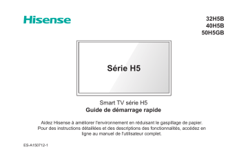 Hisense Electric W9HLCDF0058 Part15Subpart B-LED LCD TV Manuel utilisateur | Fixfr
