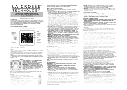 La Crosse Technology OMOTX142THV2 REMOTESENSOR TEMPERATURE/HUMIDITY Manuel utilisateur