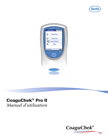 Roche Diagnostics GmbH VO9UU18 BloodCoagulation Meter Manuel utilisateur | Fixfr