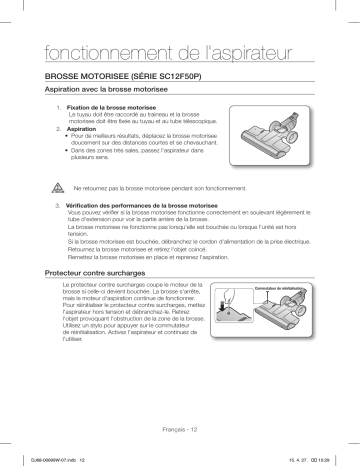 Samsung Electronics A3LROH20S RFControl handle Manuel utilisateur | Fixfr