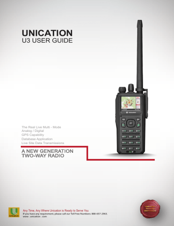 unication LEA-U3-700-800 700/800MHz PTT Handheld Transceiver Manuel utilisateur | Fixfr