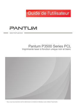 Zhuhai Pantum Electronics 2AEGOPANTUM-3 MonochromeLaser Printer Manuel utilisateur