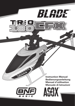 Blade BLH3750 Trio 180 CFX BNF Basic Manuel utilisateur