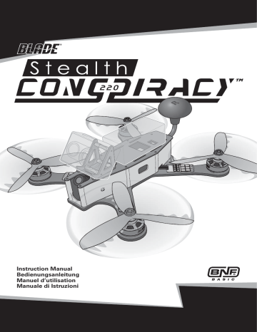 Blade BLH02050 Limited Edition Stealth Conspiracy 220 FPV BNF Basic Manuel utilisateur | Fixfr