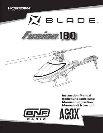 Blade BLH5850 Fusion 180 BNF Basic Manuel utilisateur | Fixfr