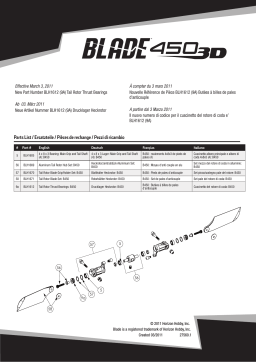 Blade BLH1650 450 3D BNF BASIC Manuel utilisateur