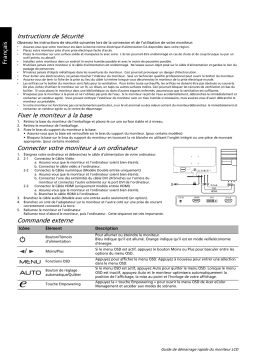 Acer S241HQL Monitor Guide de démarrage rapide