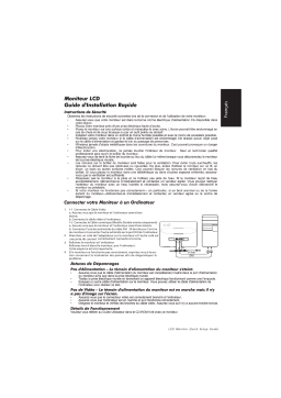 Acer S190WL Monitor Guide de démarrage rapide