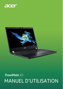 Acer TravelMate X314-51-MG Notebook Manuel utilisateur