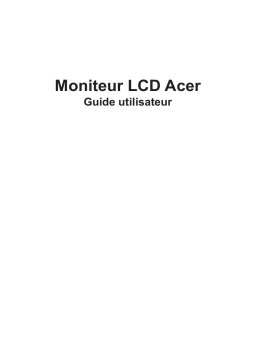 Acer XZ325QUP Monitor Manuel utilisateur