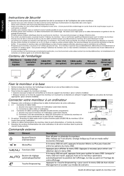 Acer V213HL Monitor Guide de démarrage rapide