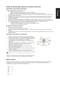 Acer CB342CUR Monitor Guide de démarrage rapide