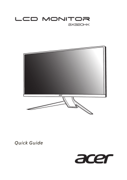 Acer BX320HK Monitor Guide de démarrage rapide