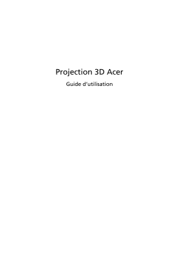 Acer S1213 Projector Manuel utilisateur