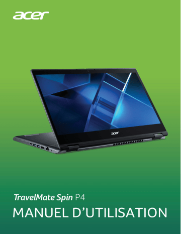 Acer TravelMate Spin P414RN-51 Notebook Manuel utilisateur | Fixfr