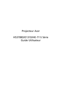 Acer H5370BD Projector Manuel utilisateur