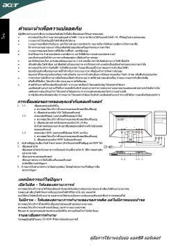 Acer GN245HQ Monitor Guide de démarrage rapide