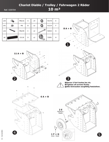 GYS TROLLEY 10m³ Manuel du propriétaire | Fixfr