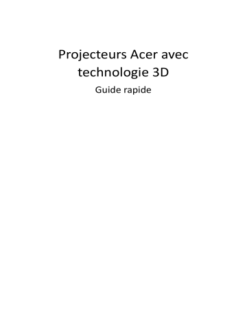 GM712 | Acer GD711 Projector Manuel utilisateur | Fixfr