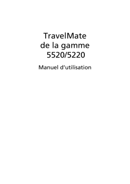 Acer TravelMate 5220 Notebook Manuel utilisateur