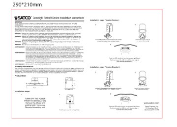 Satco S9745 11.5WLED/RDL/5-6/30K/BN/120V Mode d'emploi | Fixfr