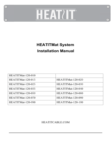 Zhukeshi 15 sqft HEATIT Warmmat Electric Radiant Self-adhesive Floor Heat Heating System Manuel utilisateur | Fixfr