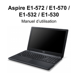 Acer Aspire E1-532P Notebook Manuel utilisateur