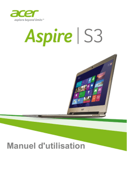 Acer Aspire S3-391 Ultra-thin Manuel utilisateur