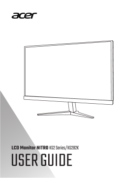 Acer KG282K Monitor Guide de démarrage rapide