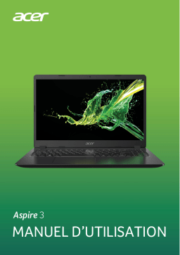 Acer Aspire A315-56 Notebook Manuel utilisateur