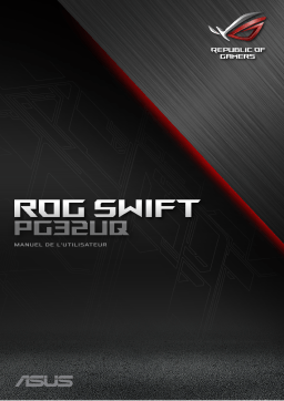 Asus ROG Swift PG32UQ Aura Sync accessory Mode d'emploi