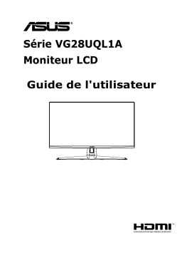 Asus TUF Gaming VG28UQL1A Monitor Mode d'emploi