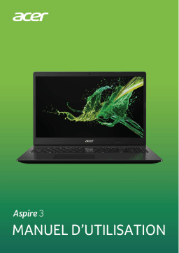 Acer Aspire A315-55KG Notebook Manuel utilisateur