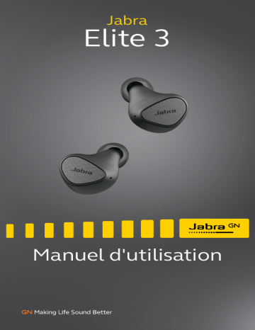 Elite 3 - Light Beige | Elite 3 - Lilac | Elite 3 - Dark Grey | Jabra Elite 3 - Navy Manuel utilisateur | Fixfr