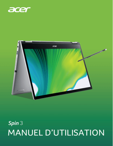 Acer SP313-51N Notebook Manuel utilisateur | Fixfr