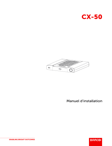 Barco ClickShare CX-50 Installation manuel | Fixfr
