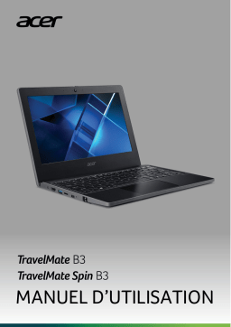 Acer TravelMate Spin B311RNA-31 Notebook Manuel utilisateur