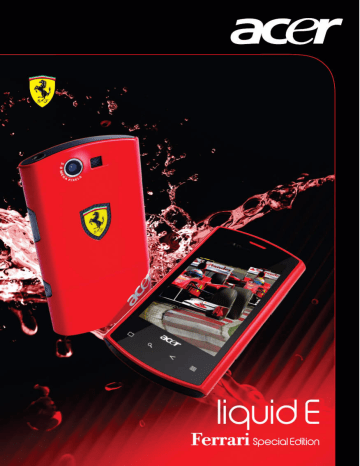 Acer Liquid E - Ferrari Special Edition Smartphone Manuel utilisateur | Fixfr