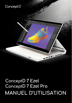 Acer ConceptD CC715-71P Notebook Manuel utilisateur