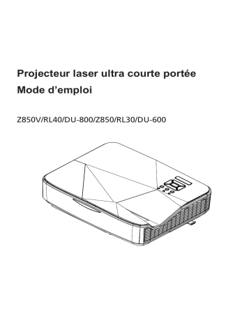 Acer Z850V Projector Manuel utilisateur | Fixfr