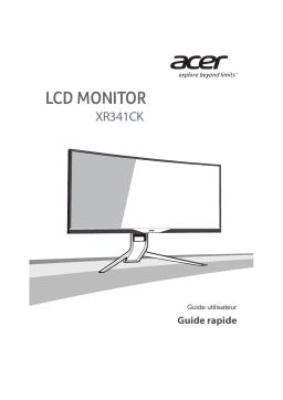 Acer XR341CK Monitor Guide de démarrage rapide