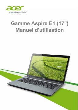 Acer Aspire E1-731G Notebook Manuel utilisateur