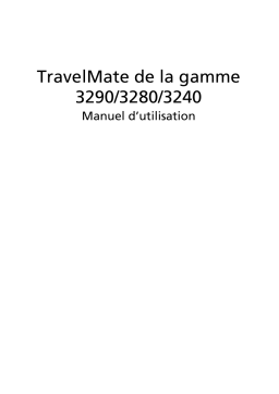 Acer TravelMate 3290 Notebook Manuel utilisateur