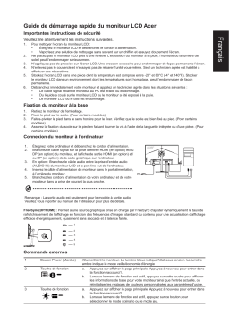 Acer CB272U Monitor Guide de démarrage rapide