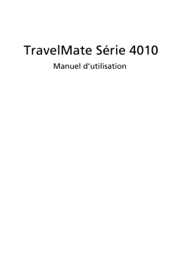 Acer TravelMate 4010 Notebook Manuel utilisateur