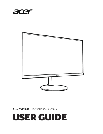 Acer CBL282K Monitor Guide de démarrage rapide | Fixfr
