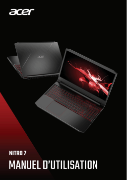Acer Nitro AN715-51 Notebook Manuel utilisateur