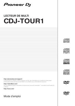 Pioneer CDJ-TOUR1 DJ Player Manuel du propriétaire